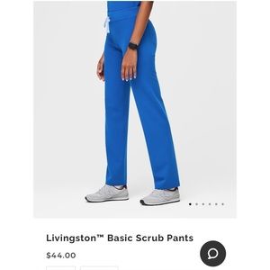 Small figs blue basic pant